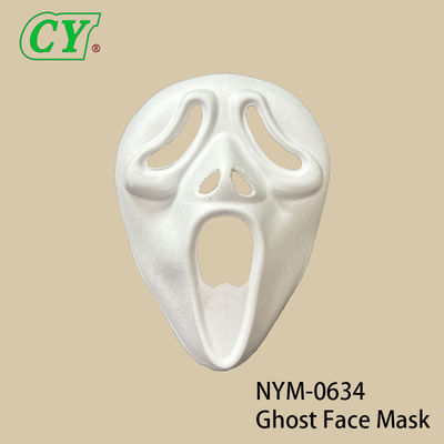 Masques vierges à peindre DIY en pulpe blanche, masque de fantôme pour Halloween, cosplay, déguisement, cadeaux de fête