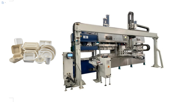 Chaîne de production complètement automatique de vaisselle de pulpe avec le bras de marche horizontal de robot