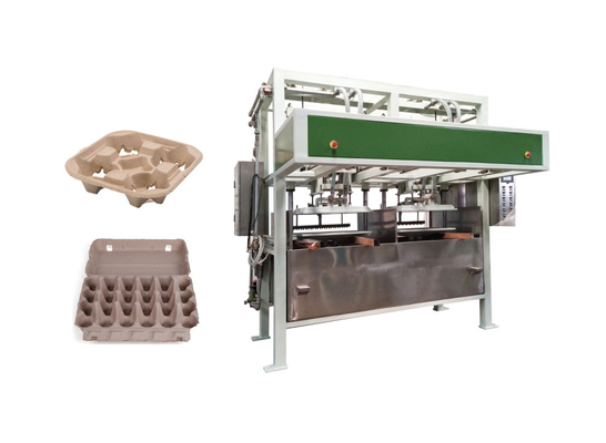 Chaîne de production renouvelable moulée par papier de boîte à oeufs 1500pcs/hr 100kw