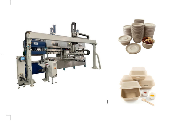 Machine de fabrication de plats de bagasse de canne à sucre avec sécher la fonction