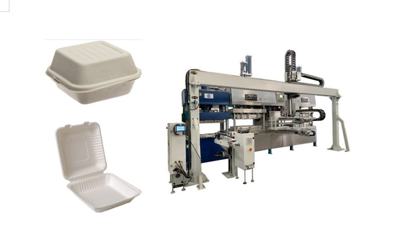 Chaîne de production libre moulée de papier de boîte de bloc supérieur de pollution avec le bras de marche simple de robot