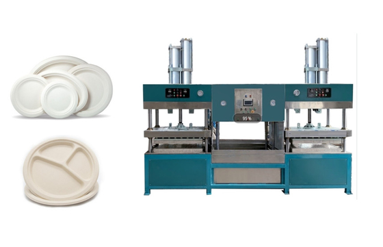 Plat moulé par pulpe biodégradable faisant la machine