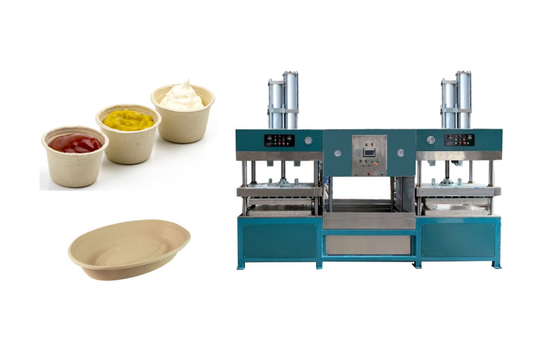 Machine de moulage de pâte à papier efficace 5000-7000pcs / heure Capacité pour le conteneur alimentaire