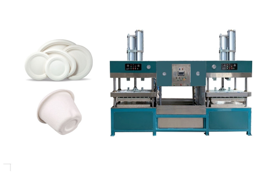 Machine de fabrication de plats de bagasse de canne à sucre de défaut de puissance pour le restaurant