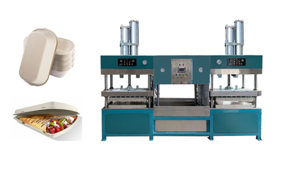 Remplacez la viande Tray Forming Machine de boîte à hamburger de pulpe de papier de mousse
