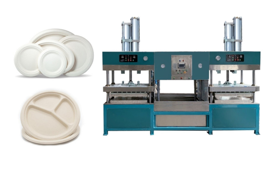 Dishware non en plastique de fibre de pulpe rendant la machine semi automatique