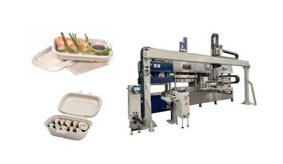 Machine de vaisselle moulée par pulpe de Vierge de la CE pour le pressing humide de Thermoforming