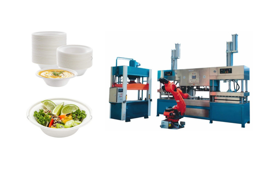 Machines automatiques de bâti de pulpe de papier pour la production biodégradable de vaisselle