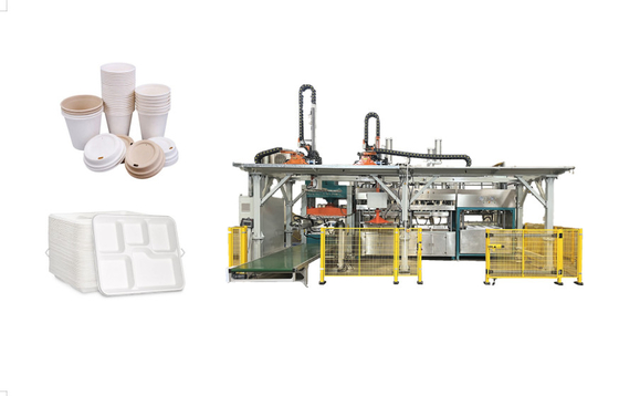 Machines innovantes de moulage de pâte à papier pour ustensiles de table moulés en pâte à papier certifiés ISO9001