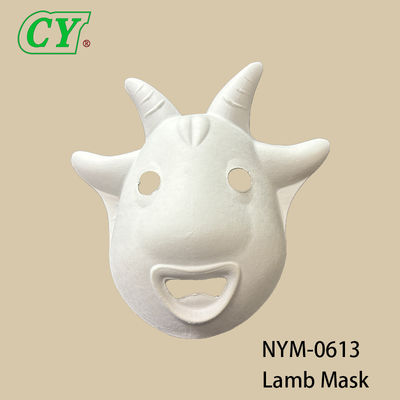 Masque d'animal moulé en pâte biodégradable écologique - personnalisable et pulvérisé pour les célébrations d'Halloween