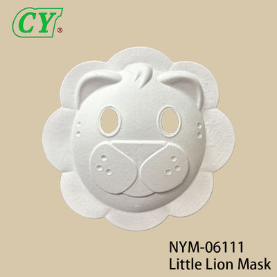 Masques d'animaux d'Halloween blancs à faire soi-même : Base moulée en pulpe éco-responsable pour le dessin et la peinture en spray créatifs