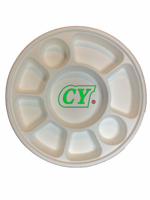Pâte de bois biodégradable de pulpe de Vierge de machine de gamelle de bloc supérieur de bagasse de canne à sucre