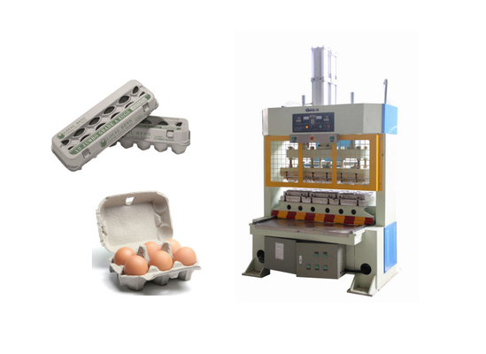 Semi - machine chaude automatique de presse de carton d'oeufs avec la pression d'utilisation 15 tonnes
